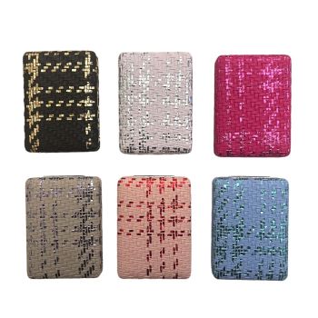 Ladies Woven Effect Double Sided Compact Mirror (£1.25 Each )