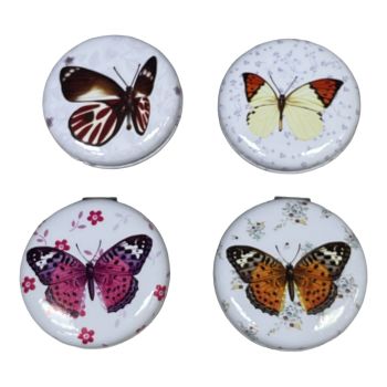 Ladies  Butterfly Compact mirror -(£1.25 Each )