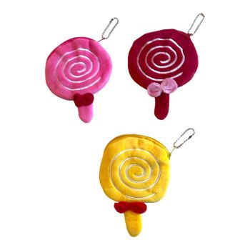 Kids Velvet Lollipop Coin Purse -(£0.50 Each )