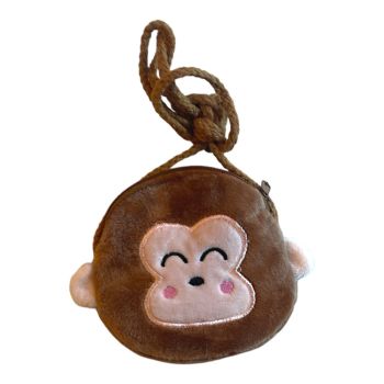 Kids Velvet Monkey Purse On shoulder Strap -(£0.55 Each