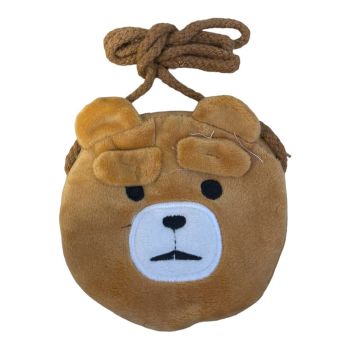 Kids Velvet Teddy Bear Shoulder Bag -( £0.55 Each )