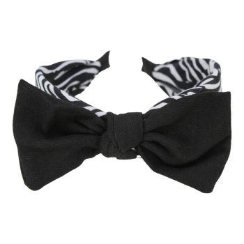 Wide Zebra Print Bow Alice bands (£1.40 Each)