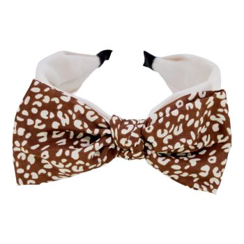 Wide Animal Print Bow Alice Band (£1.40 Each)