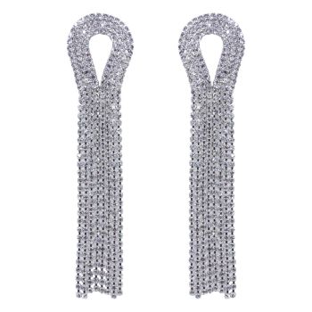 Diamante Pierced Drop Earrings (£2.40 per pair)