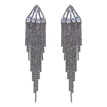 Diamante Pierced Drop Earrings (£2.50 per pair)