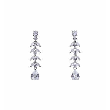 Silver Clear CZ Drop Earrings (£10.50 per pair)