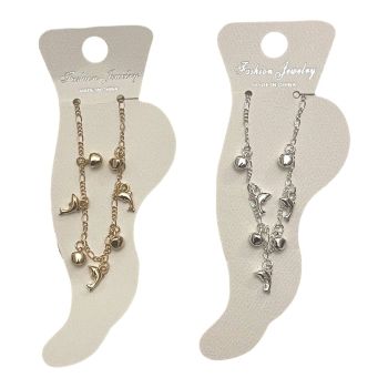 Dolphin & Bell Charm Anklet (£0.40p Each)