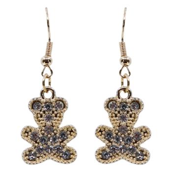 Venetti Diamante Teddy Pierced Drop Earrings (£0.50p per pair)