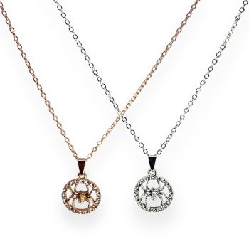 Ladies Diamante Spider pendant - (£0.75 Each )