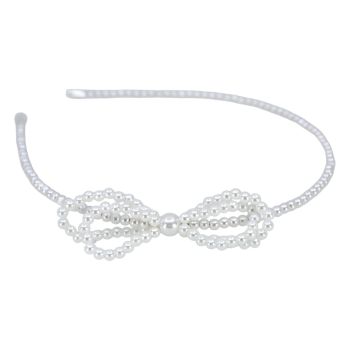 Pearl Bow Headband (£0.45p Each)