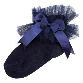 Assorted Back to School Girls Bow Ankle Socks (£1.20 per pair)