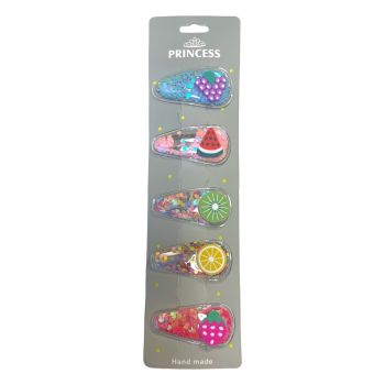 Assorted Girls Confetti Filled Fimo Fruit Bendies