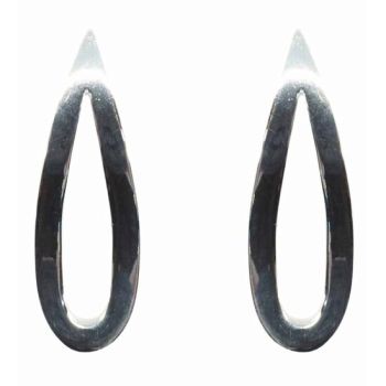 Silver Teardrop Stud Earrings  (£4.10 Each)