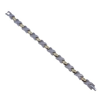 Ladies Two-Tone Magnetic Bracelet
