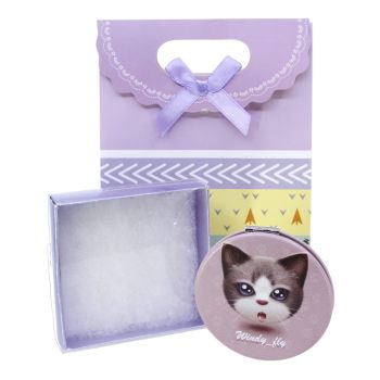 Mother`s Day Boxed Cat Compact Mirror Gift Set