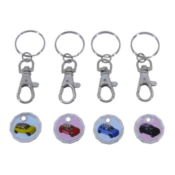 Assorted Mini Trolley Coin Keyrings