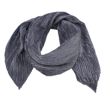 Satin feel pleated square scarves.

