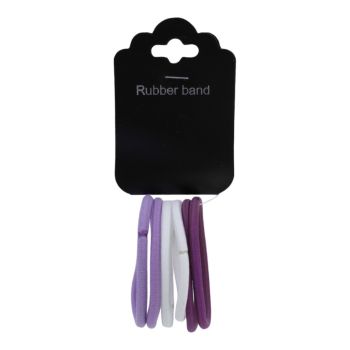 Super stretch, snag free plain hair elastics.
In assorted colours of Lilac, Purple and White.
