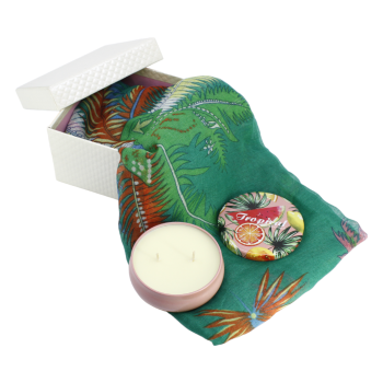 Boxed Scented Candle & Scarf Gift Set