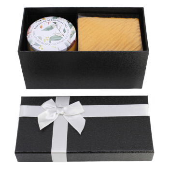 Boxed Scented Candle & Endless Pleated Scarf Gift Set