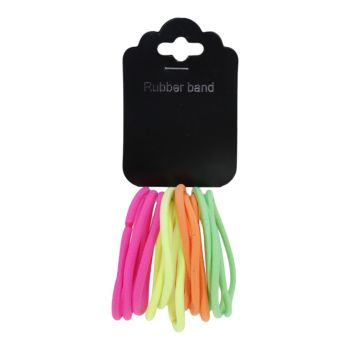 Assorted Snag Free Neon Hair Elastics