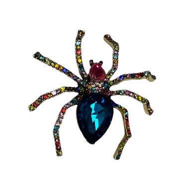 Ladies Venetti diamante spider brooch with a mixture of genuine crystal stones and glass .

Perfect for Halloween.

Sold as a pack of 3 .

Size approx 5 x5 cm