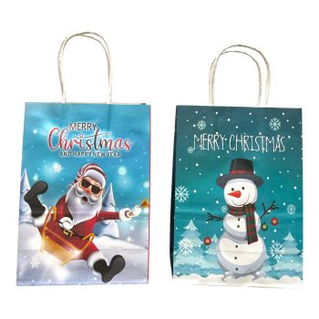 Assorted Christmas Recyclable Gift Bags 