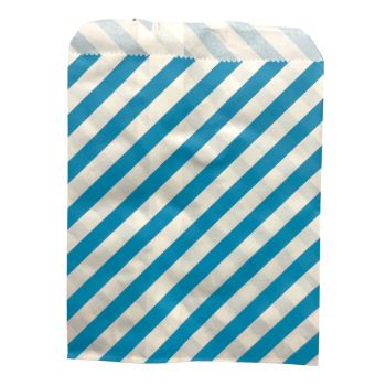 Turquoise  Candy stripe  paper gift bags also suitable as party bag or sweet bags .

size approx 13 x18 cm

Sold as a pack of 100

Discount available in quantity .

please see below in related products for other colours that are also available .