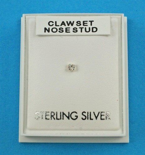 Claw-Set Crystal Clear Nose Stud